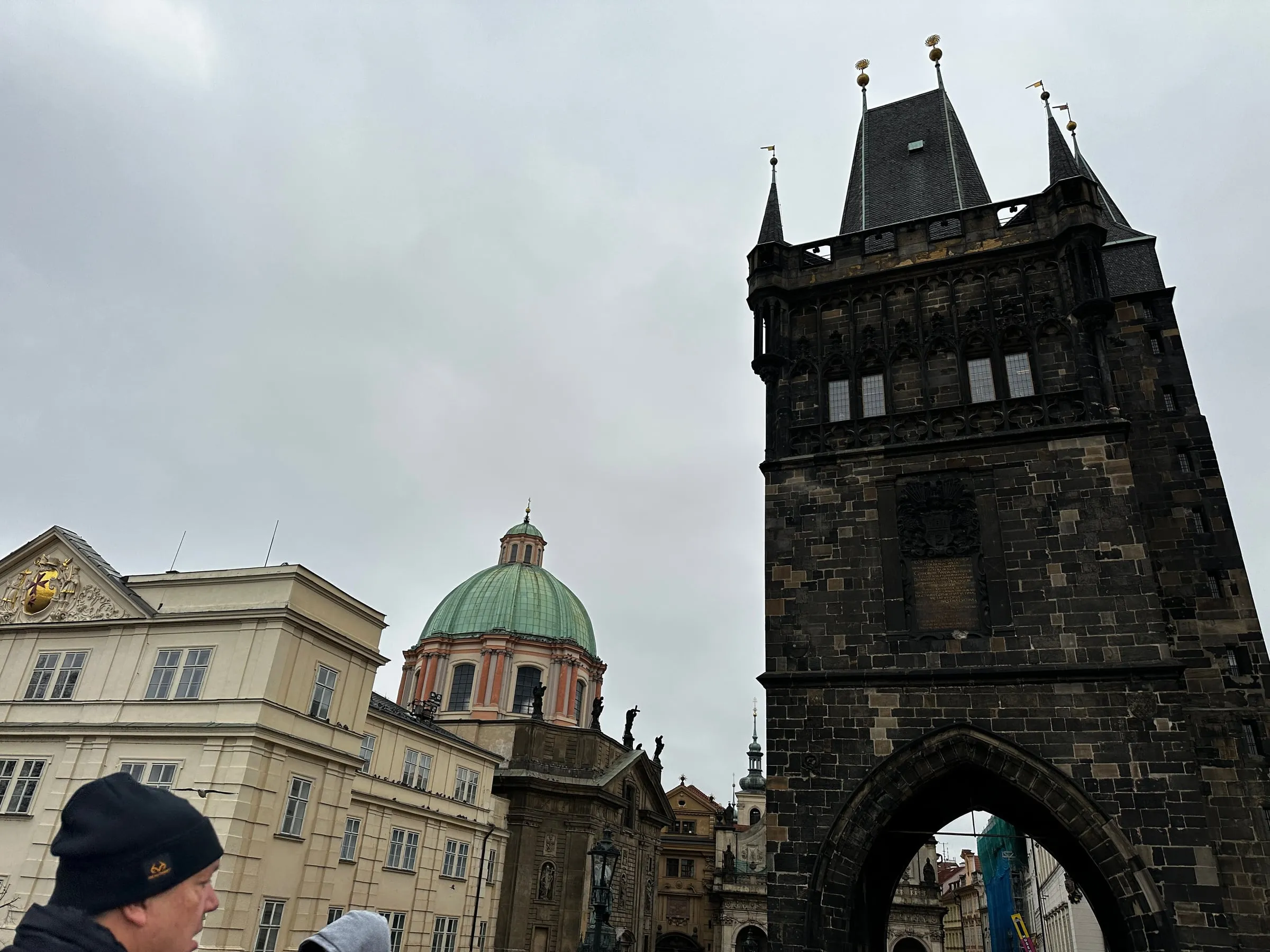 The Old Town bridge tower at the end of Charles Bridge